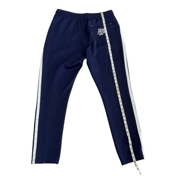 PRPS Mens Track Pants XL Navy Blue Sweatpant Joggers Zip Pockets Straight Leg - Picture 12 of 16